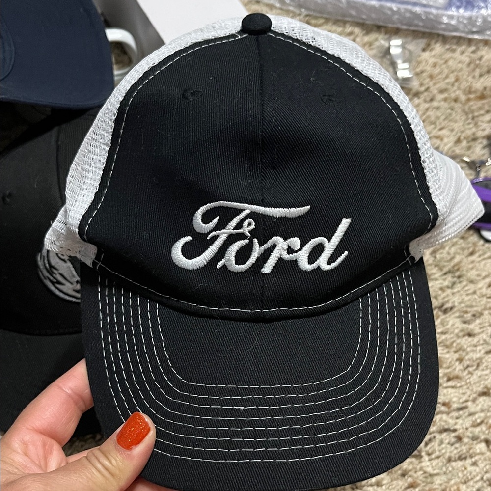 Ford Black and White Mesh Cap